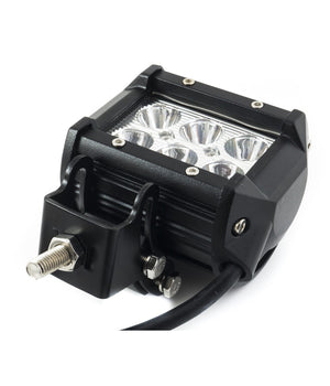 Faro Lampada Supplementare Profondita Auto Fuoristrada 12v 6 Led 18w 6000k Ip68         