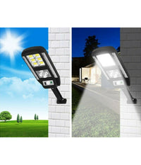 Faro Lampione Faretto Con Pannello Solare Sensore Di Movimento 89 Led Cl-728         