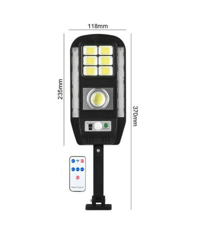 Faro Lampione Faretto Con Pannello Solare Sensore Di Movimento 89 Led Cl-728         