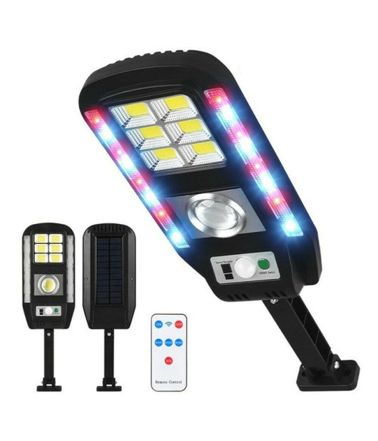 Faro Lampione Faretto Con Pannello Solare Sensore Di Movimento 89 Led Cl-728         