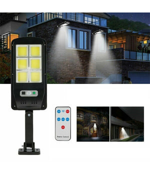 Faro Lampione Stradale Pannello Solare Fotovoltaico Sensore 120 Led Cob 5195         