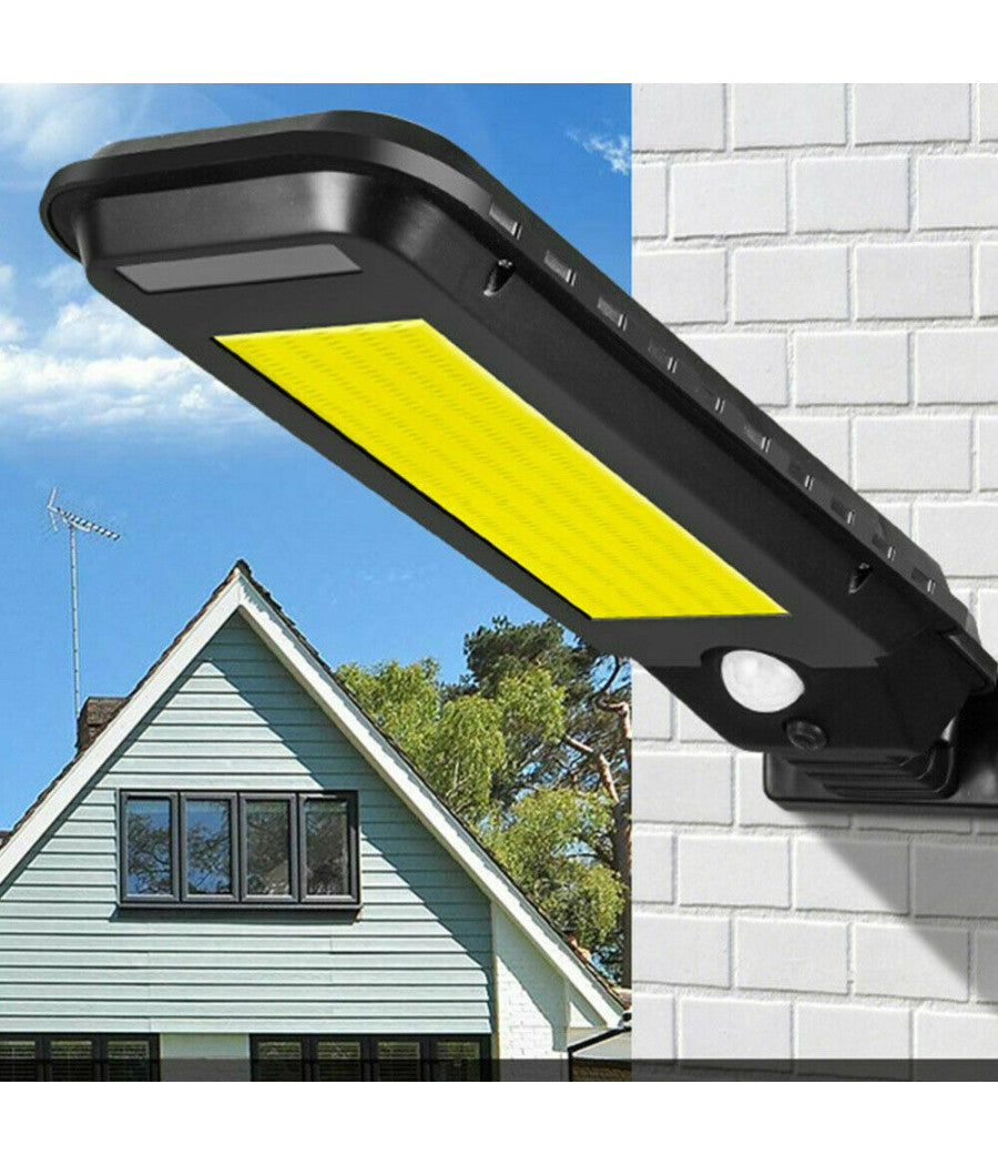 Faro Lampione Stradale Pannello Solare Fotovoltaico Sensore 210 Led Cob T-210a         