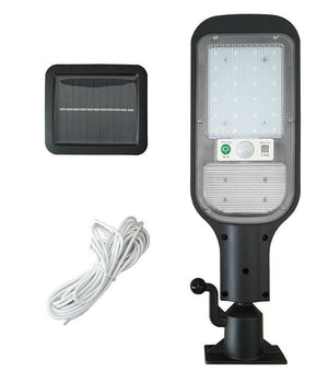 Faro Lampione Stradale Pannello Solare Sensore Di Movimento 24 Led 120w Jx-516         