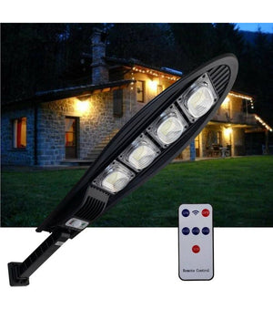 Faro Lampione Stradale Solare Con Sensore Di Movimento Telecomando 168 Led W779b         