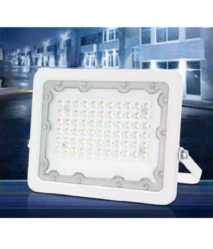 Faro Led 100w Ultra Slim Bianco Esterno Ip65 Luce Fredda Naturale Calda Fs100w-b         