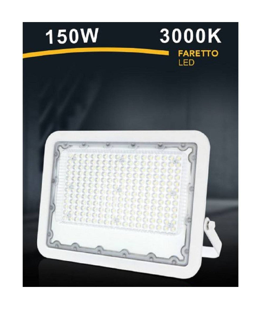 Faro Led 150 Watt Proiettore Esterno Ip65 Bianco Luce 6500k 4000k 3000k Fs150w-b         