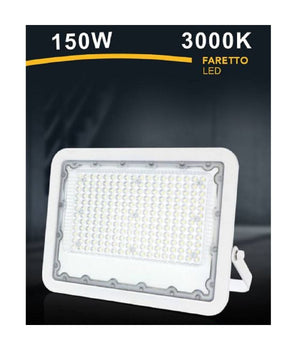 Faro Led 150 Watt Proiettore Esterno Ip65 Bianco Luce 6500k 4000k 3000k Fs150w-b         