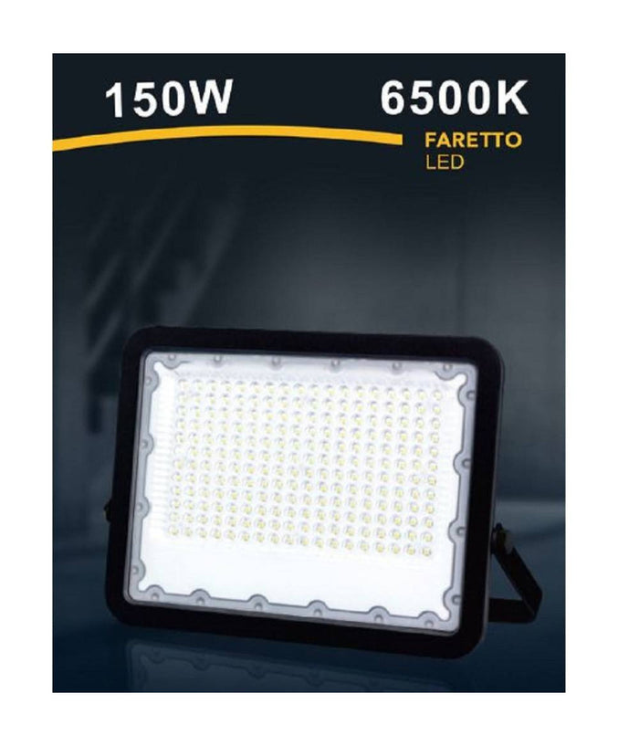 Faro Led 150 Watt Proiettore Esterno Ip65 Nero Luce 3000k 6500k 4000k Fs150w-n  -bianco Freddo      -