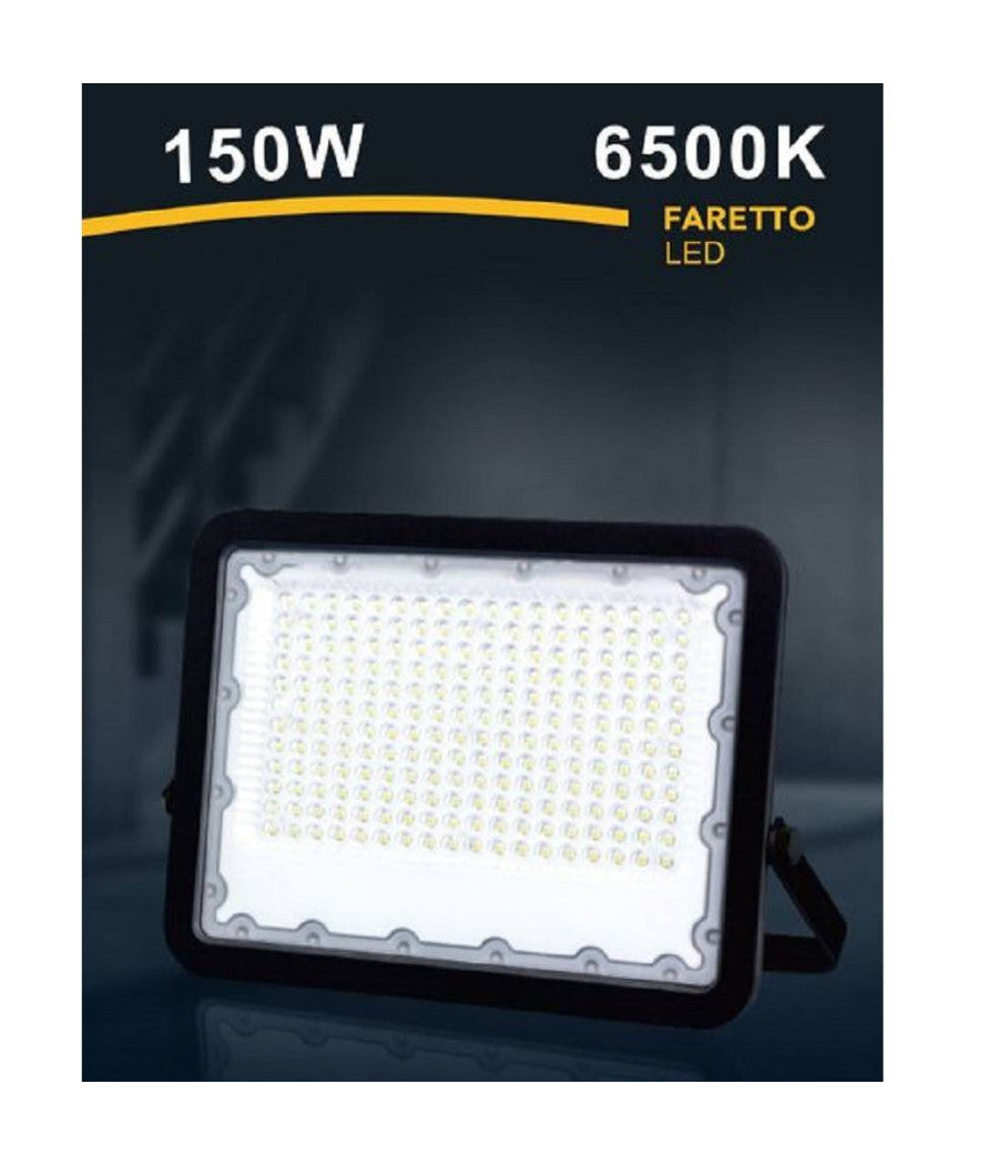 Faro Led 150 Watt Proiettore Esterno Ip65 Nero Luce 3000k 6500k 4000k Fs150w-n  -bianco Freddo      -