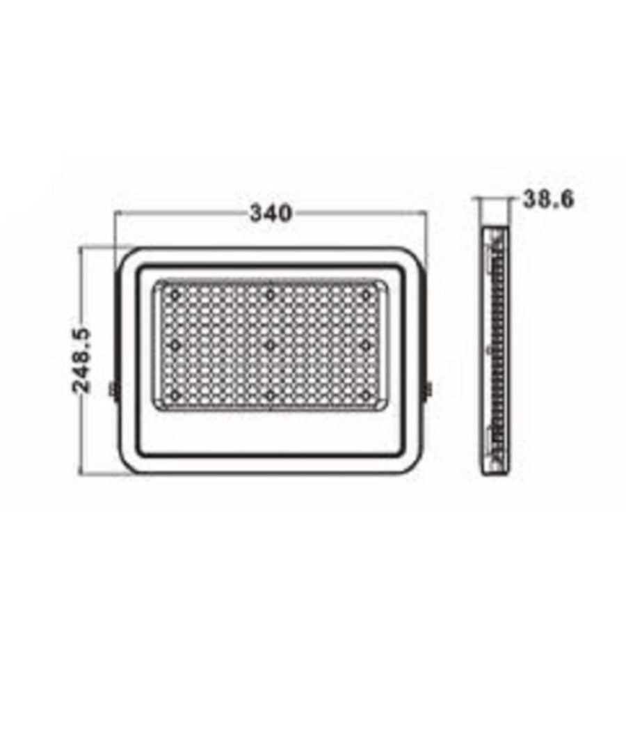 Faro Led 150 Watt Proiettore Esterno Ip65 Nero Luce 3000k 6500k 4000k Fs150w-n         