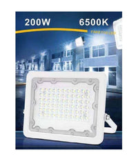 Faro Led 200 Watt Ultra Slim Esterno Bianco Ip65 Luce 6500k 4000k 3000k Fs200w-b         