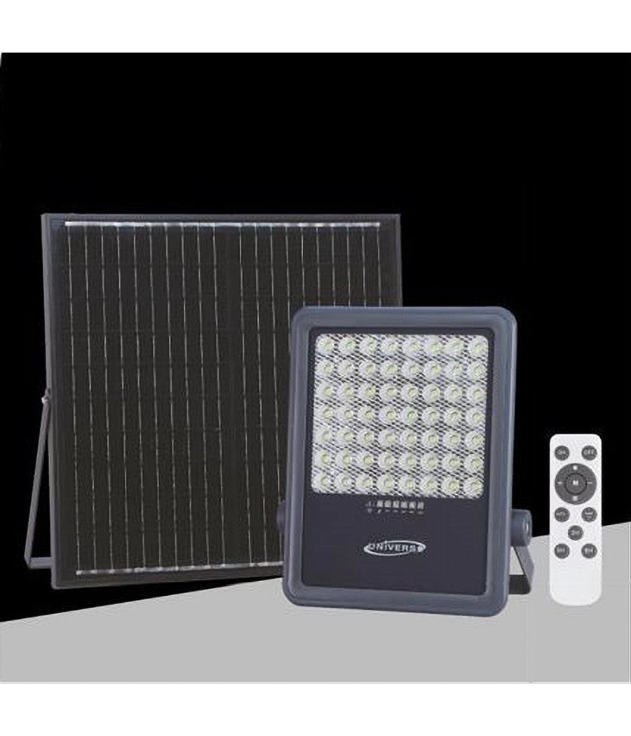 Faro Led 260 Watt Con Pannello Solare Luce Naturale 4000k Telecomando Tk09-260w         