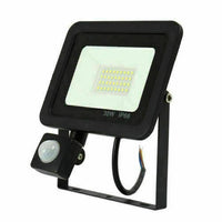 Faro LED 30W Faretto Slim Con Sensore Movimento PIR luce fredda 6000k IP66 - ZENCOCCO