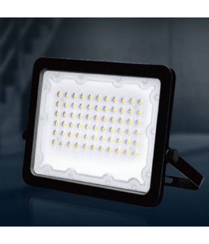 Faro Led 50 W Faretto Ultra Slim Nero Esterno Luce Naturale Calda Fredda Fs50w-n         