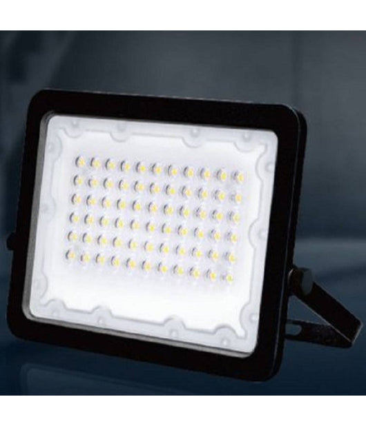 Faro Led 50 W Faretto Ultra Slim Nero Esterno Luce Naturale Calda Fredda Fs50w-n         