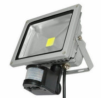 Faro LED 50W Faretto Slim Con Sensore Movimento Pir Crepuscolare ip65 - ZENCOCCO