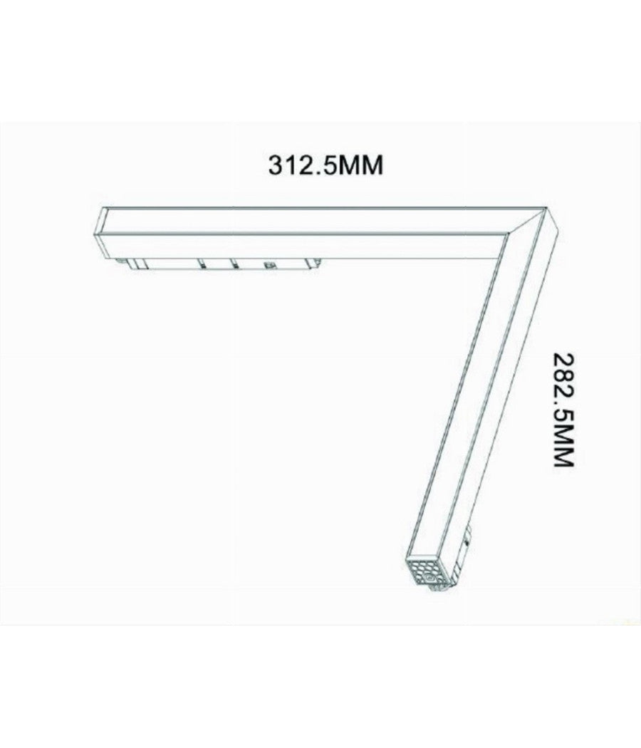 Faro Led Angolare 24 W Incasso Per Binario Magnetico 48v Luce 3000k 4000k Mg-06  -bianco Naturale      -