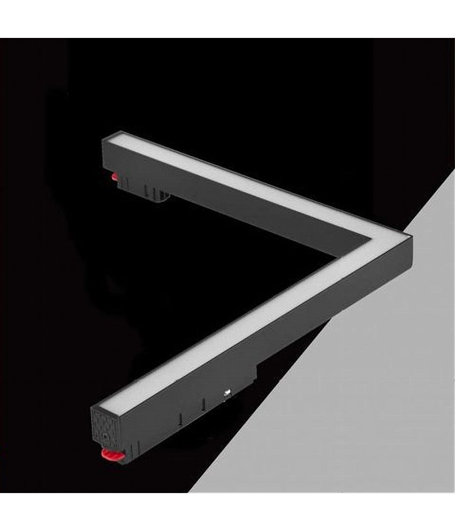 Faro Led Angolare 24 W Incasso Per Binario Magnetico 48v Luce 3000k 4000k Mg-06         