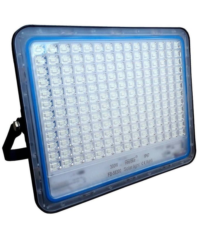 Faro Led Con Pannello Solare Crepuscolare Da 300w + Telecomando Fb-58300         