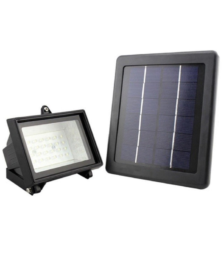 Faro Led Con Pannello Solare Illuminazione Esterna Da Giardino 40 Led 2,5w 6v         