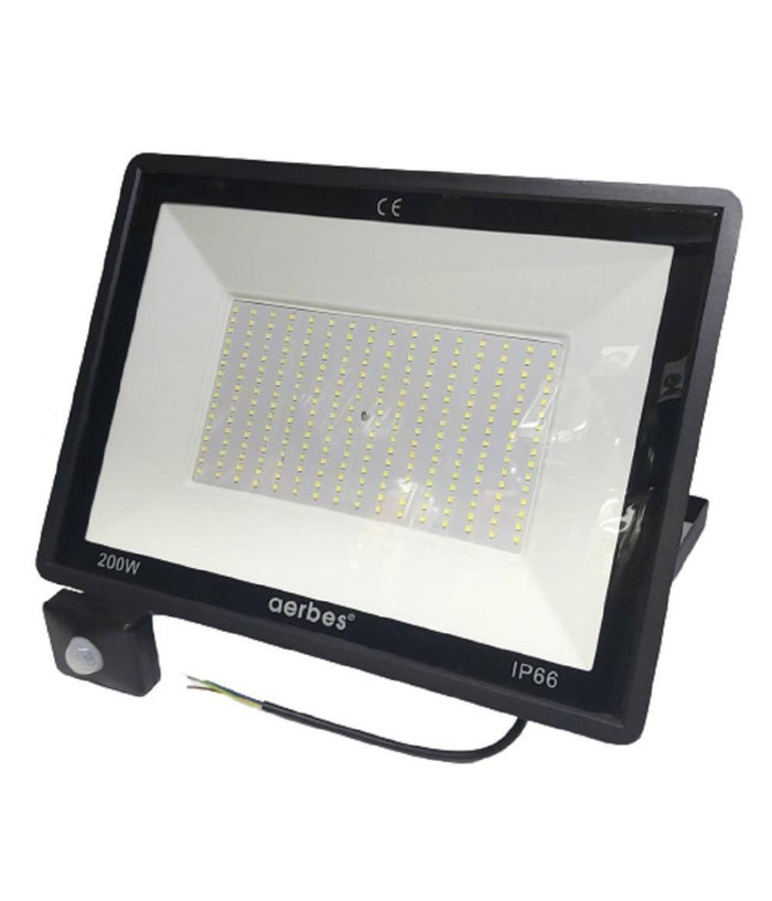 Faro Led Da Esterno Con Sensore Crepuscolare 200 W Luce Fredda Con Staffa G6200         