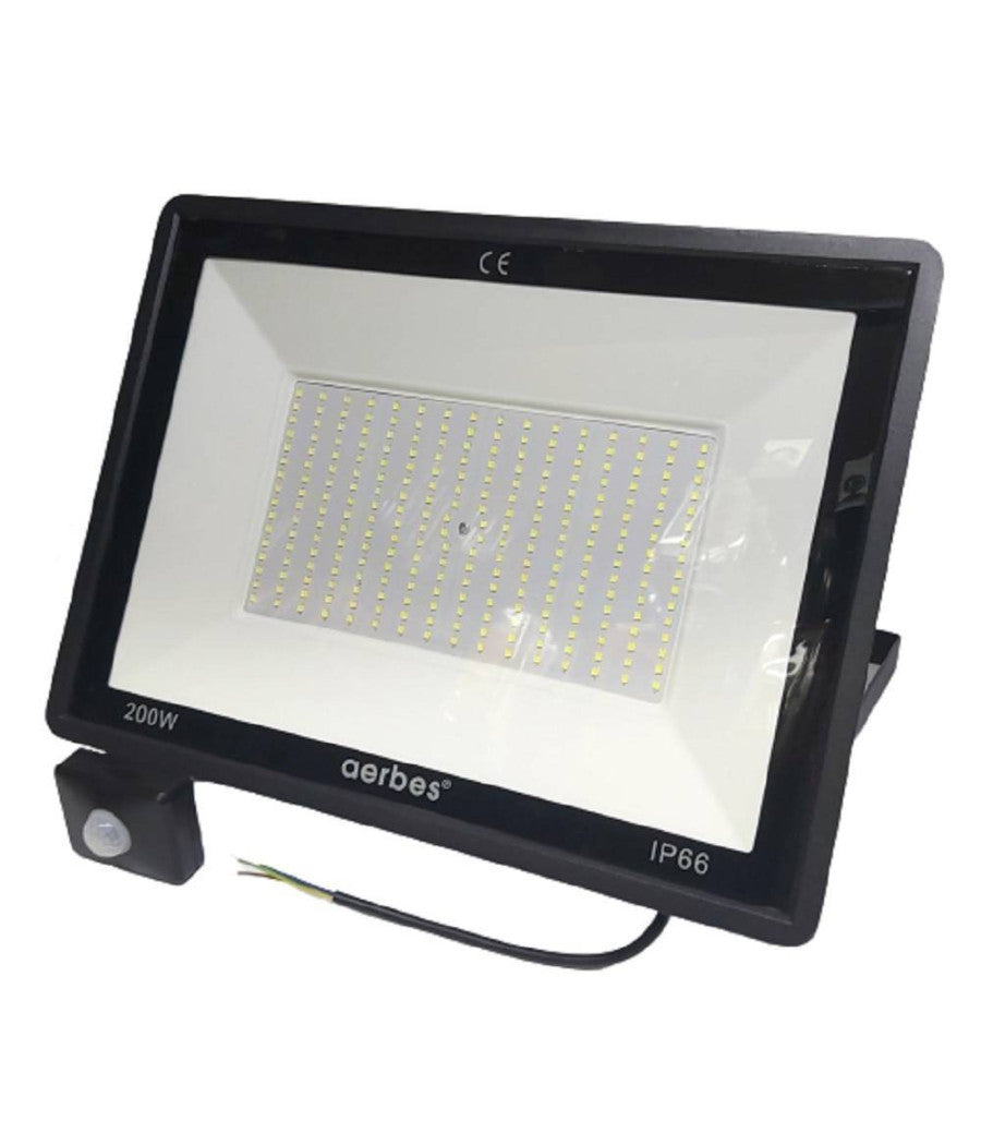 Faro Led Da Esterno Con Sensore Crepuscolare 200 W Luce Fredda Con Staffa G6200         