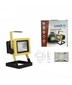 Faro Led Da Lavoro Portatile Ricaricabile Smd 2835 Luce Bianco Freddo Dt-2132         