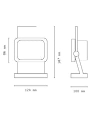 Faro Led Da Lavoro Portatile Ricaricabile Smd 2835 Luce Bianco Freddo Dt-2132         