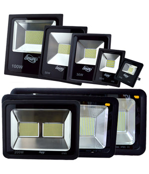 Faro Led Faretto Super Luminoso Luce Bianca Impermeabile Per Esterno Slim Ip66   50 Watt      