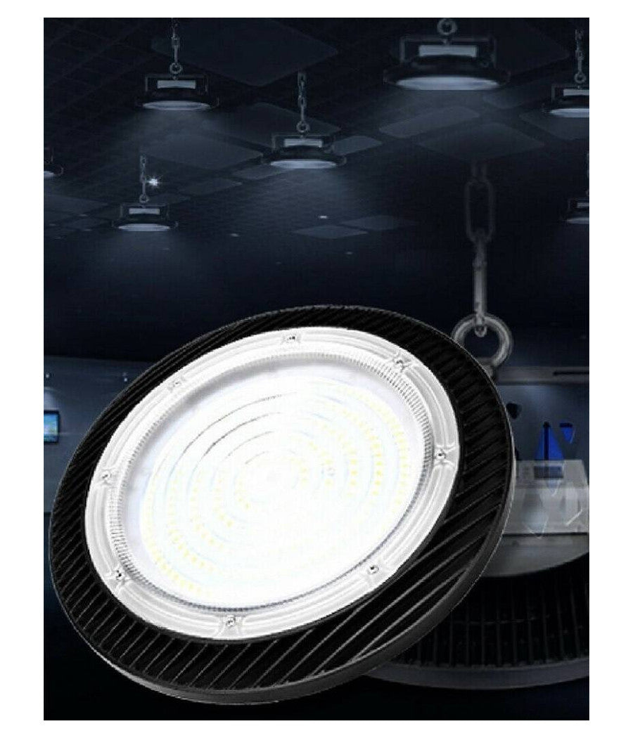 Faro Led Industriale Lampada A Ufo A Sospensione 200w Luce Fredda 6500k Ufo-200w         