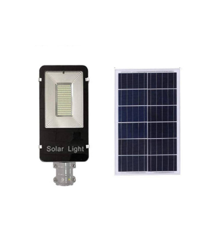 Faro Led Lampione Stradale 100w Luce Fredda Con Pannello Solare E Staffa Fb6100         