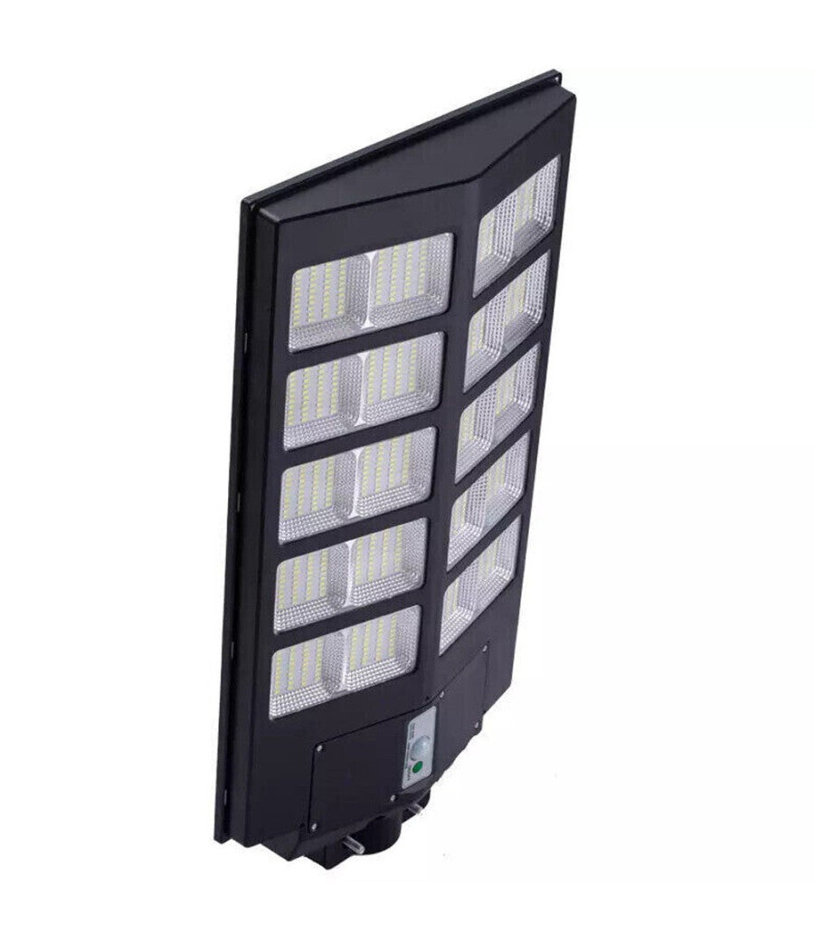 Faro Led Lampione Stradale Con Pannello Solare 1000 W Crepuscolare Con Staffa         