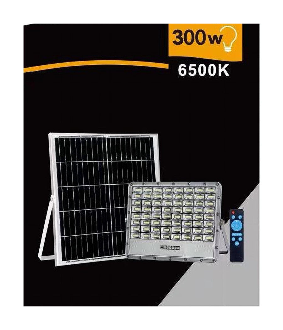 Faro Led Pannello Solare 300w Luce Fredda Telecomando Indicatore Carica Tk08-300w         