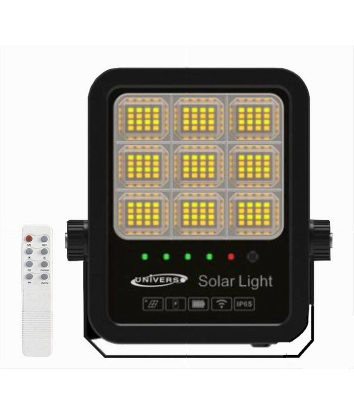 Faro Led Proiettore 100w Ip65 Cct 3in1 Con Pannello Solare Telecomando Ry-100w-3c         