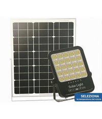 Faro Led Proiettore 300w Ip65 Cct 3in1 Con Pannello Solare Telecomando Ry-300w-3c         