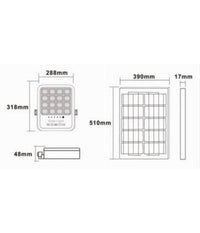 Faro Led Proiettore 400w Ip65 Cct 3in1 Con Pannello Solare Telecomando Ry-400w-3c         