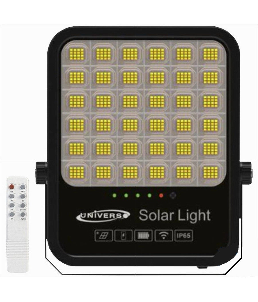 Faro Led Proiettore 400w Ip65 Cct 3in1 Con Pannello Solare Telecomando Ry-400w-3c         