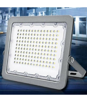 Faro Led Proiettore 50w Per Esterno Grigio Ip65 Luce 6500k 4000k 3000k Fs50w  -bianco Caldo      -