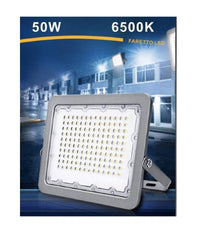 Faro Led Proiettore 50w Per Esterno Grigio Ip65 Luce 6500k 4000k 3000k Fs50w         