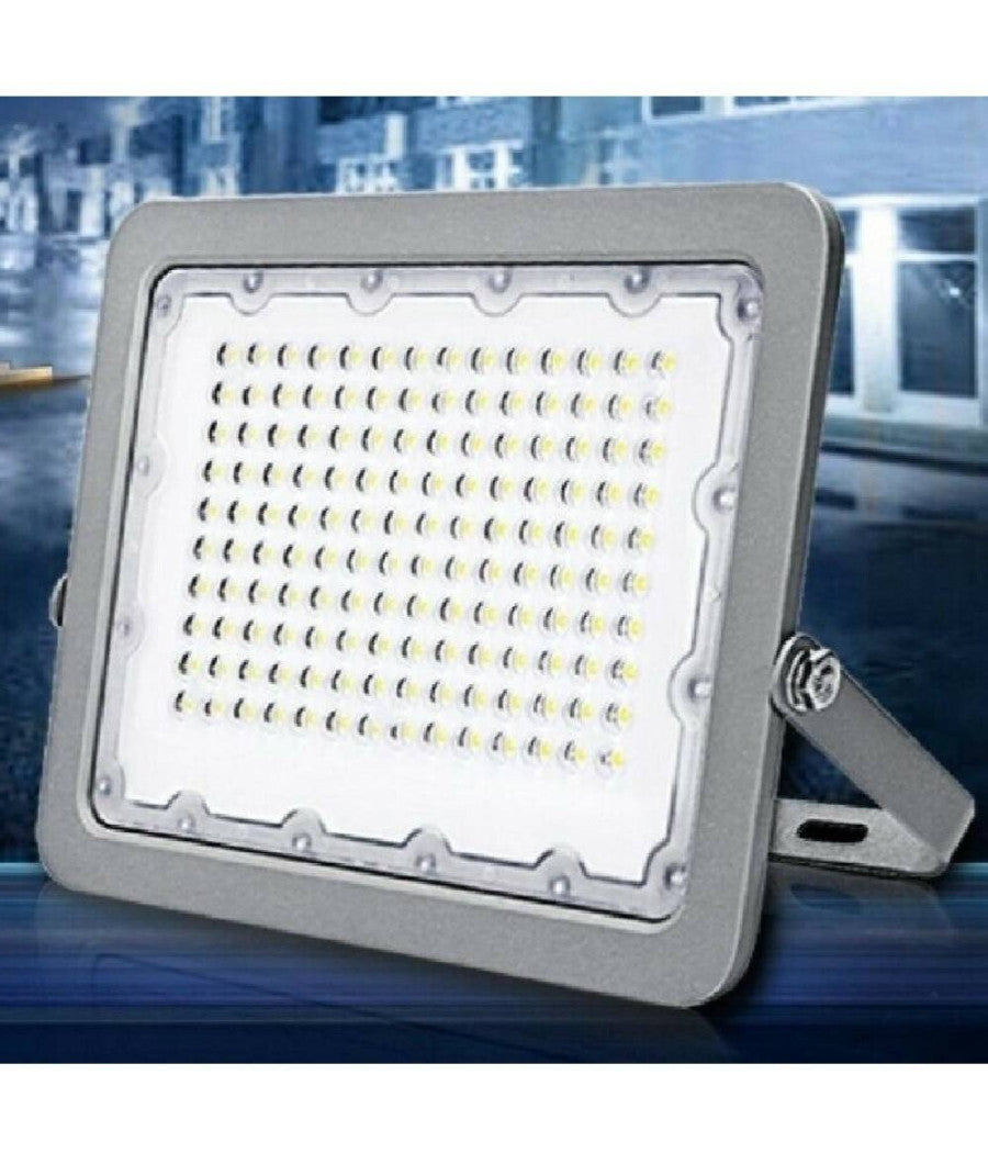 Faro Led Proiettore Per Esterno Grigio 30w Ip65 Luce 6500k 4000k 3000k Fs30w         