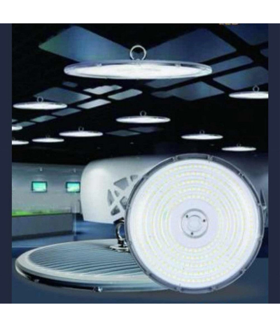 Faro Led Slim Industriale 150w Ufo Lampada Riflettore Ip65 Luce Fredda He02-150w         