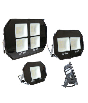 Trade Shop - Faro Led Smd Faretto Spot Flood Light Luce Fredda Bianca 60w 100w 200w Esterno -