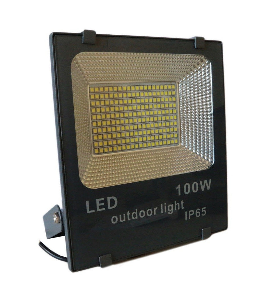 Faro Led Smd Slim Faretto Spot Luminosita' Luce Bianca Fredda 50 100 200 W Ip65   100 Watt      