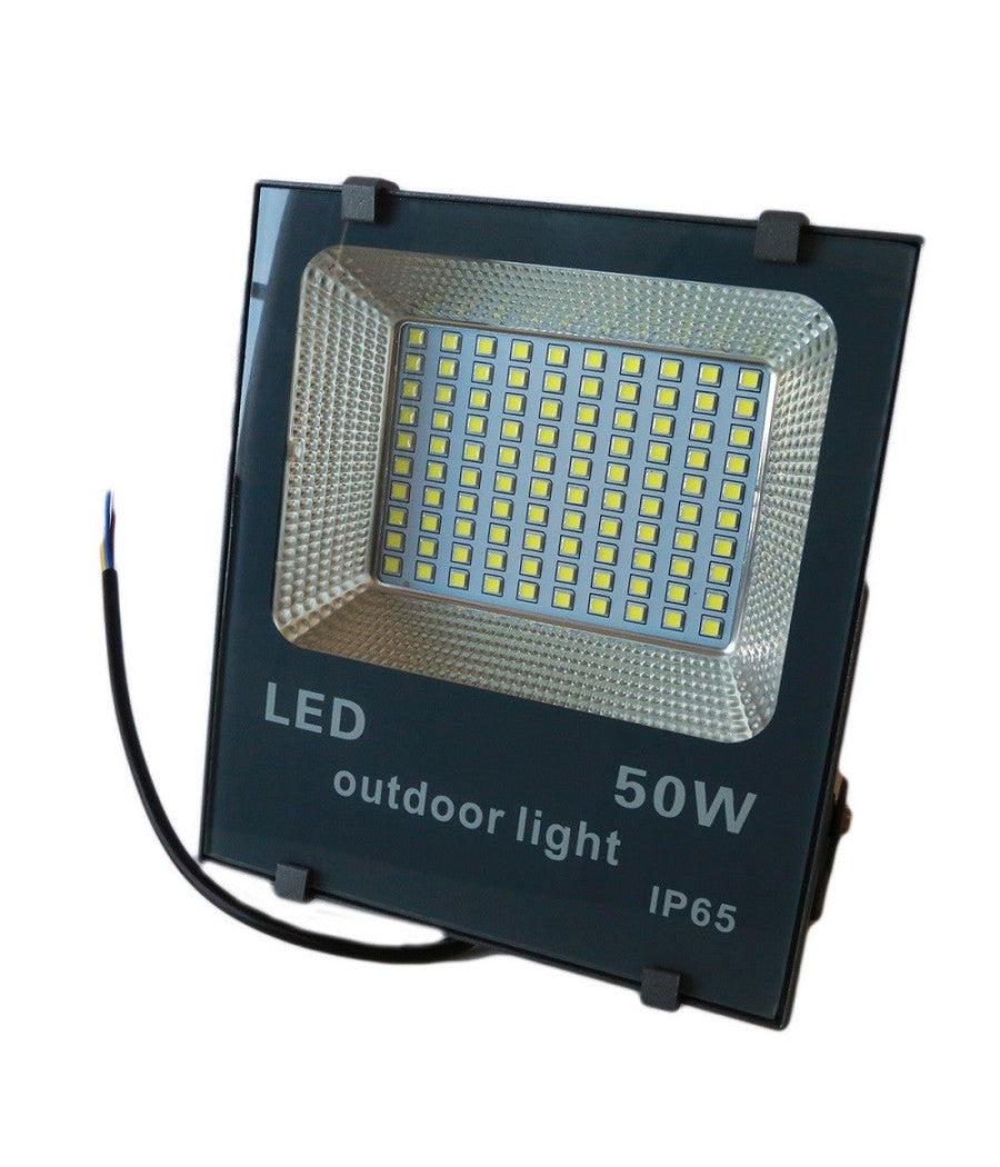 Faro Led Smd Slim Faretto Spot Luminosita' Luce Bianca Fredda 50 100 200 W Ip65         