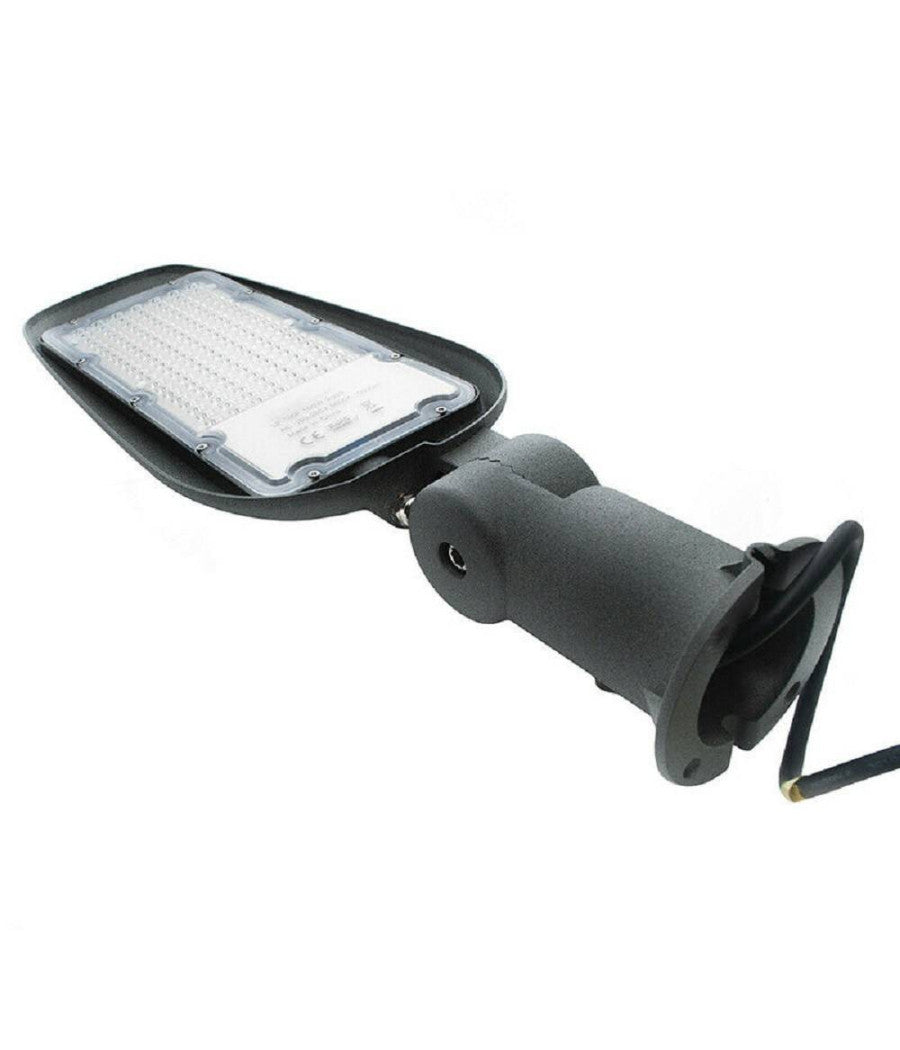 Faro Led Stradale 100 Watt Lampione Armatura Per Esterno Luce Fredda 6500k Ip65         