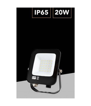 Faro Led Ultra Slim 20 W Esterno Ip65 Orientabile Luce 6500k 3000k 4000k Jr-20w  -bianco Freddo      -