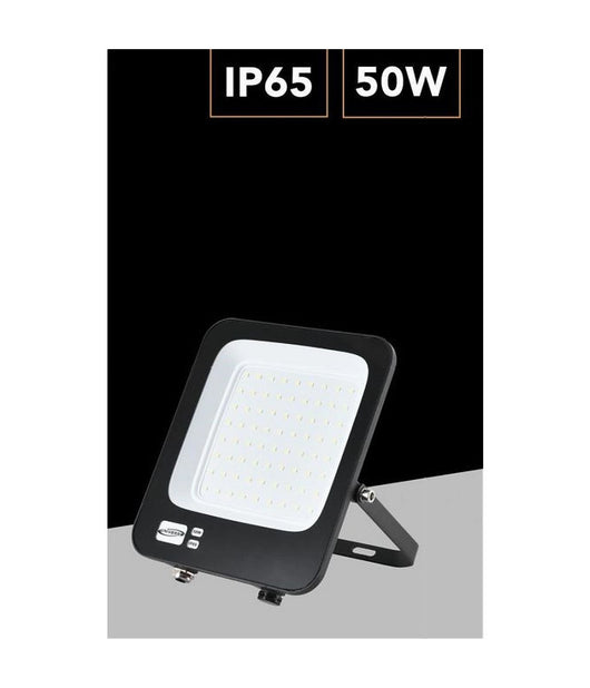 Faro Led Ultra Slim 50 W Esterno Ip65 Orientabile Luce 6500k 4000k 3000k Jr-50w  -bianco Freddo      -