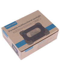 Faro Luce A Led Spotlight Ricaricabile Con Pannello Solare Portatile 30w 1500lmn         