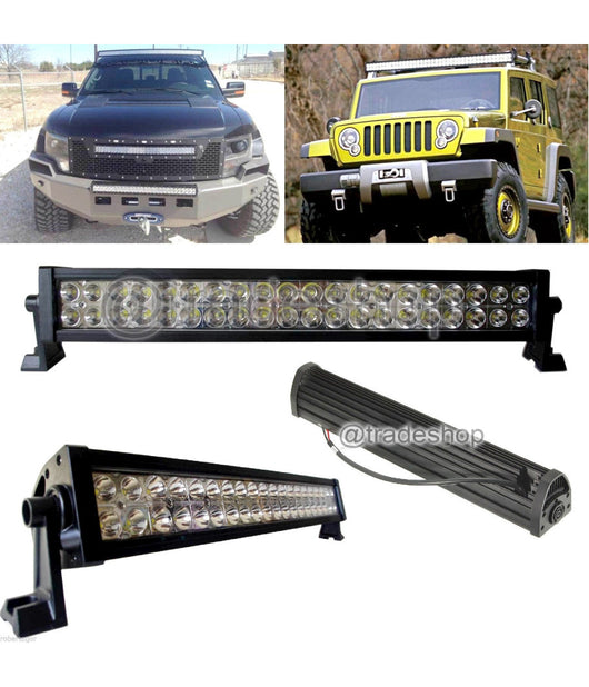 Faro Luce Led Barra D 72 120 240w Inclinabili Supporti 12v Suv Auto Paraurti         