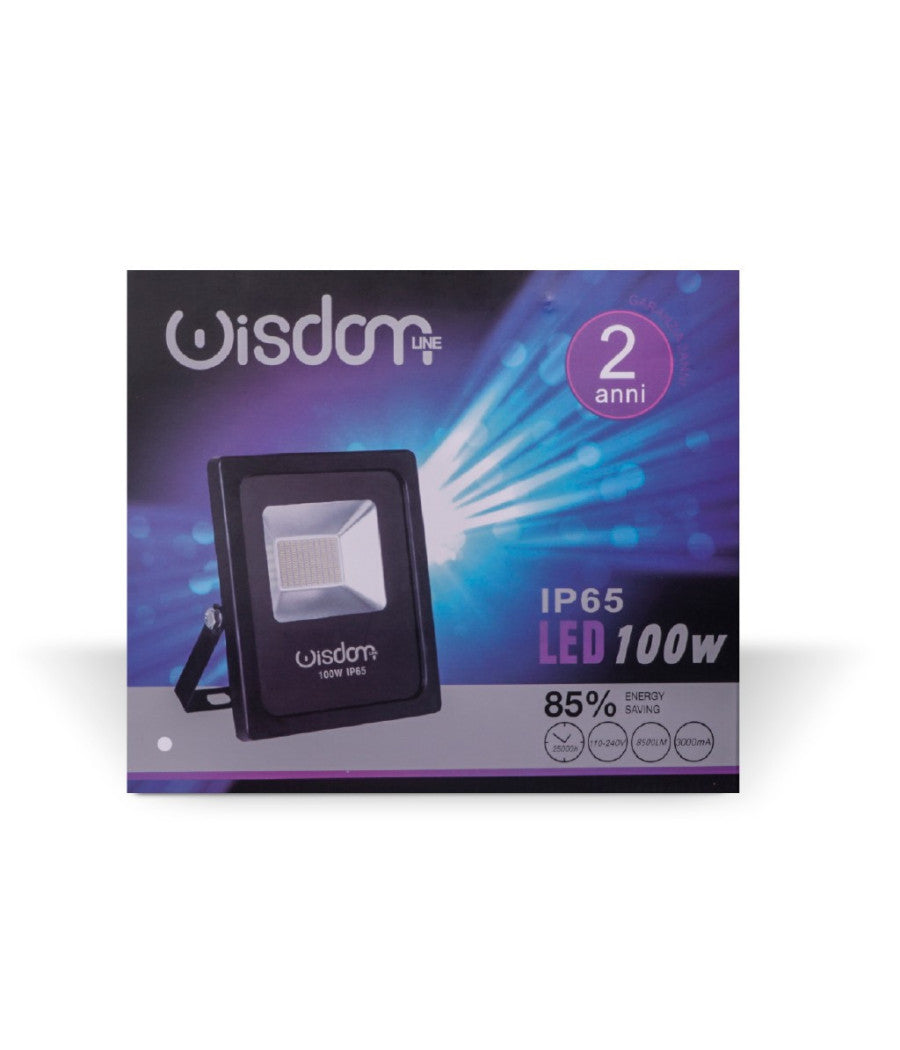 Faro Professionale A Led 5730 Per Esterno Ip65 Impermeabile Wisdom 100w Slim         